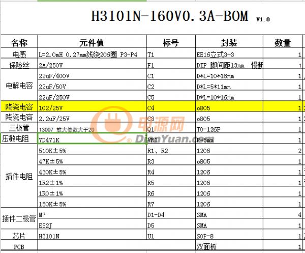 H3101N 160V300Ma