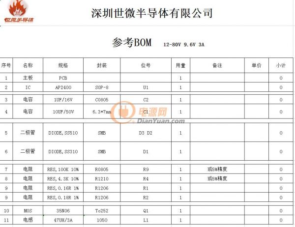 輸入12-80V工作燈驅動方案過EMC簡單好過外圍元器件少！